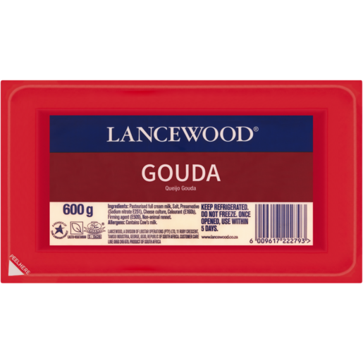 LANCEWOOD Gouda Cheese Pack 600g