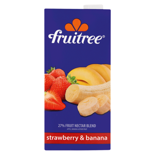 Fruitree Strawberry & Banana Fruit Nectar Blend 1L