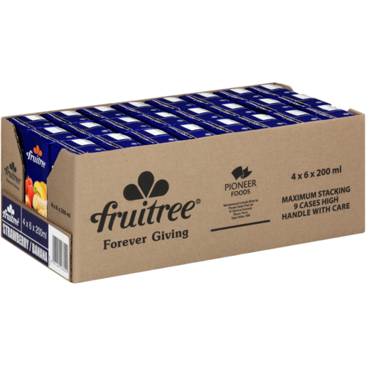 Fruitree Strawberry & Banana 27% Fruit Nectar Blend 24 x 200ml