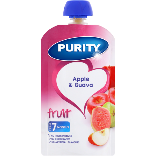 PURITY Apple & Guava Fruit Puree 7 Months+ 110ml