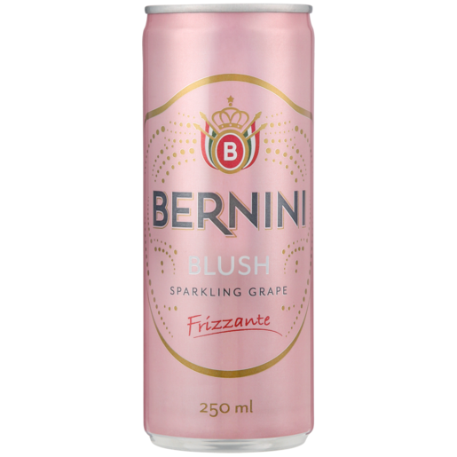 Bernini Blush Sparkling Grape Frizzante Can 250ml