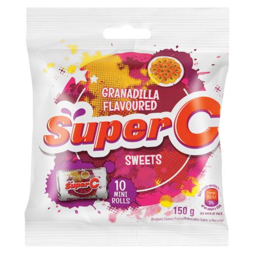 Super C Granadilla Flavoured Sweets 150g