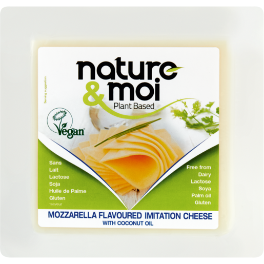 Nature & Moi Plant Based Mozzarella Flavoured Imitation Cheese 200g