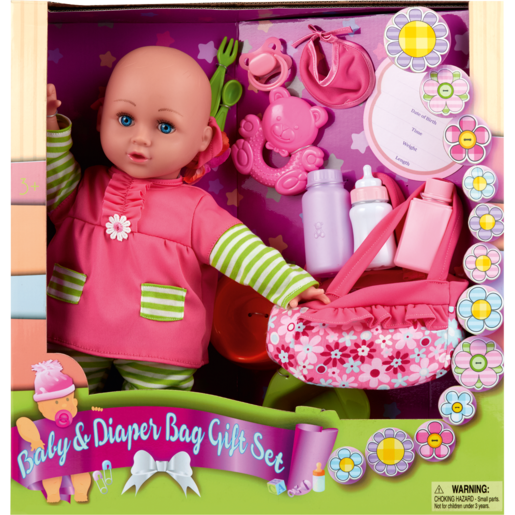 Happy Baby Doll Box Diaper Set 45cm