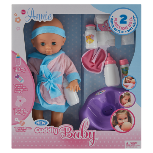 Annie Drink And Wet Doll Box 40cm (Type May Vary)