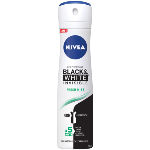 NIVEA Invisible For Black & White Fresh Mist Ladies Anti-Perspirant Deodorant 150ml