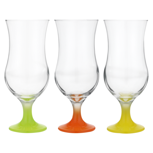 LAV Tropical Cocktail Juice Glasses Set 3 Piece