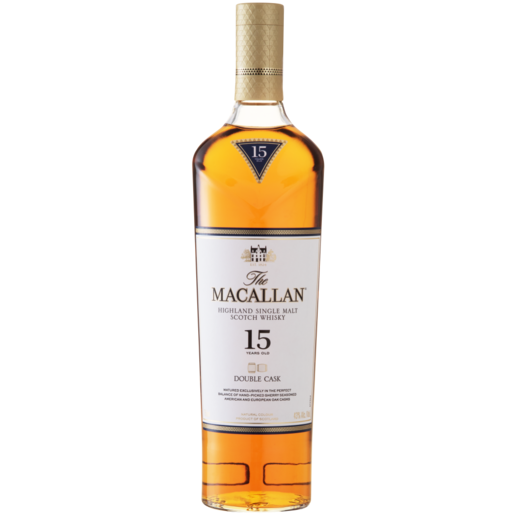 Macallan 15 Year Old Highland Single Malt Whisky Bottle 750ml