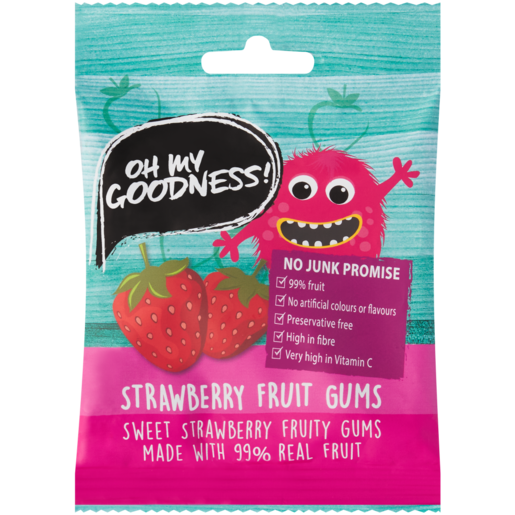 Oh My Goodness! Strawberry Fruit Gums 30g