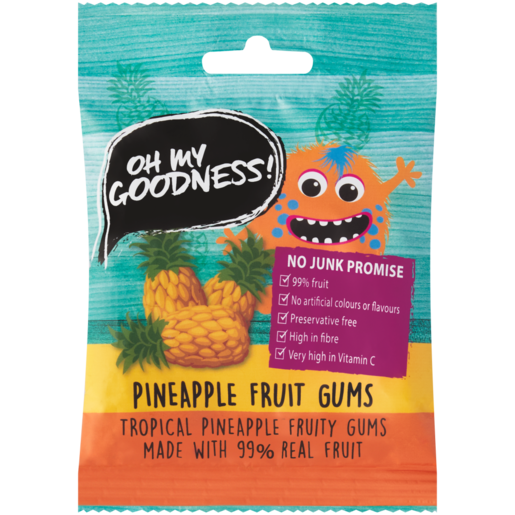 Oh My Goodness! Pineapple Fruit Gums 30g