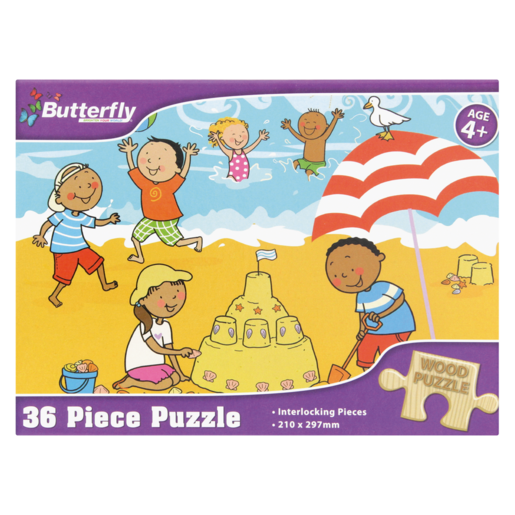 Butterfly Wood Puzzle 36 Piece 4 Years +
