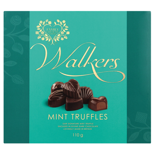 Walkers Chocolate Mint Flavoured Truffles 110g