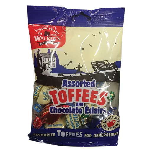 Walkers Assorted Toffees & Chocolate Eclairs 150g