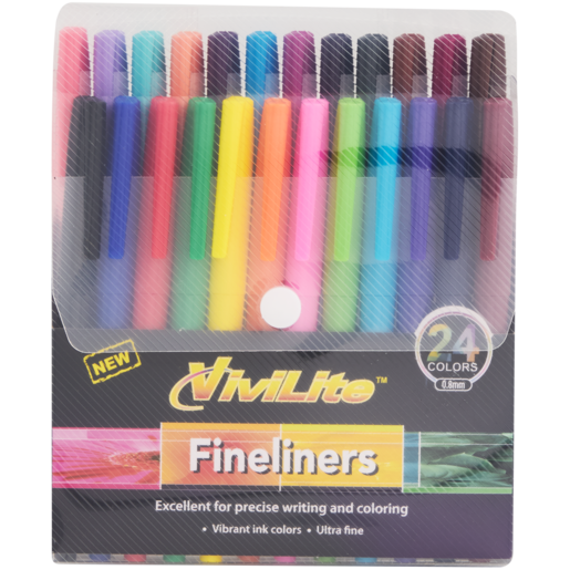 Beifa Fineliner 24 Pack (Colour May Vary)