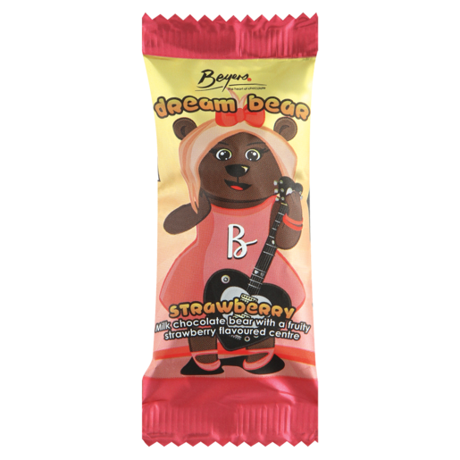 Beyers Dream Bear Strawberry Flavoured Milk Chocolate Bear 20g
