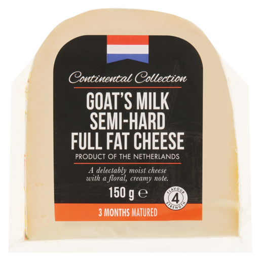 Continental Collection Goat's Milk Semi-Hard Full Fat Cheese 150g