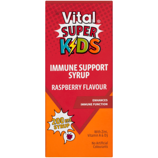 Vital Kids Immune Support Syrup Bottle 200ml