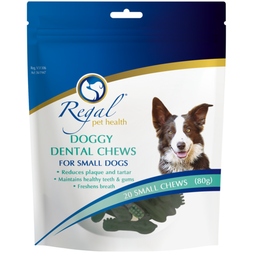 Regal Pet Health Doggy Dental Chews For Small Dogs 20 Pack