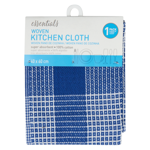 Essentials Woven Kitchen Cloth 40 x 60cm (Assorted Item - Supplied At Random)