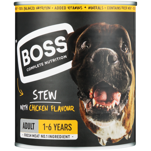 Boss Classic Cheeky Chicken Dog Food Can 775g