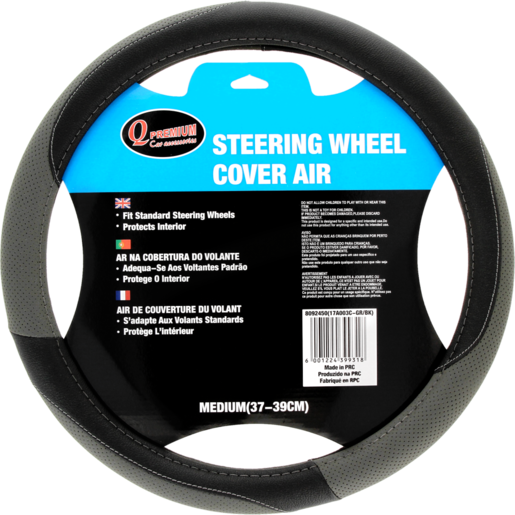Q Premium Air Steering Wheel Cover Medium