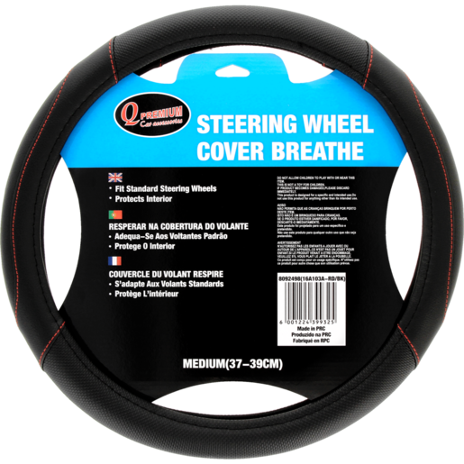 Q Premium Breathe Steering Wheel Cover Medium