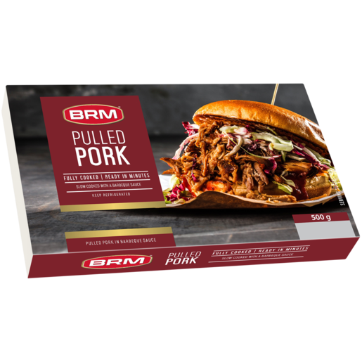 BRM Frozen Pulled Pork In BBQ Sauce 500g