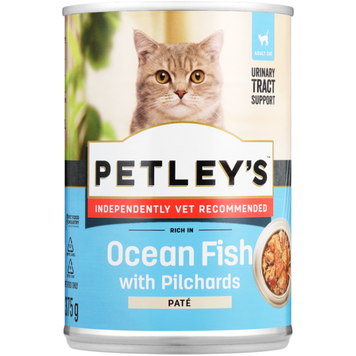 Petley's Rich In Pilchards Cat Food Can 375g