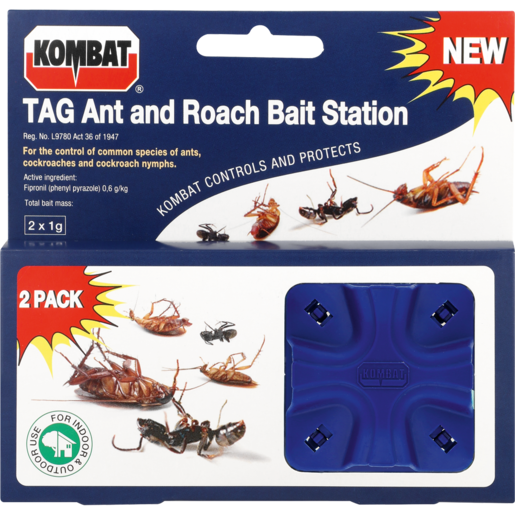 Kombat TAG Ant & Roach Bait Station 2 Pack