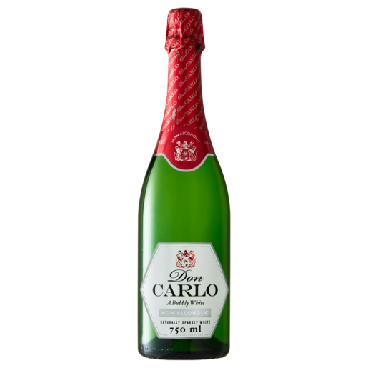 Don Carlo Non-Alcoholic White Grape Bubbly Bottle 750ml