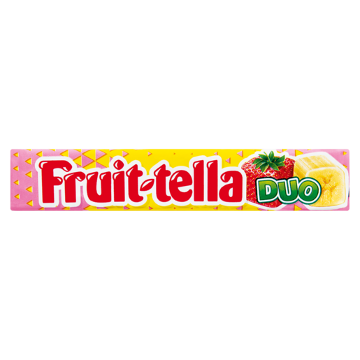 Fruit-Tella Duo Strawberry & Banana Sweets 38g