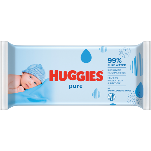 Huggies Pure Baby Wipes 56 Pack