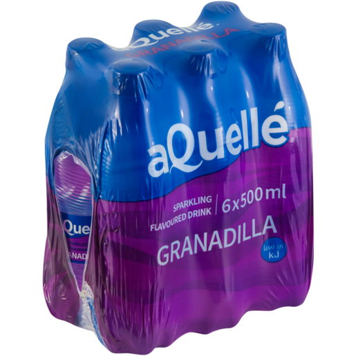 aQuellé Granadilla Flavoured Sparkling Drinks 6 x 500ml
