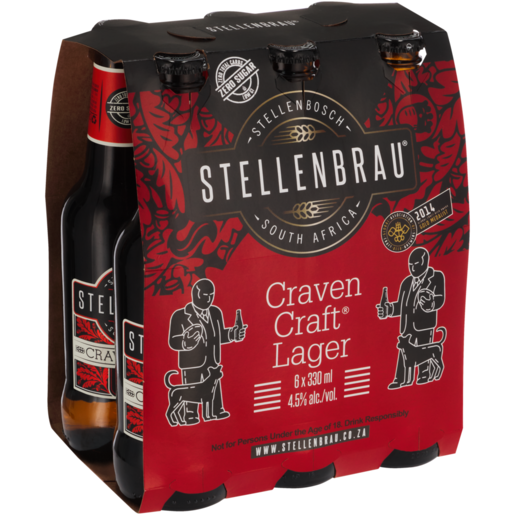 Stellenbrau Craven Craft Lager Beer Bottles 6 x 330ml 