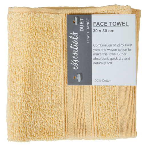 Essentials Duet Face Towel 30cm x 30cm