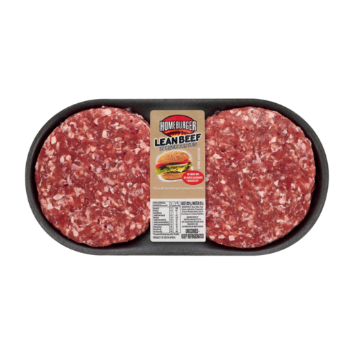 Homeburger Lean Beef Burger Patties Per Kg