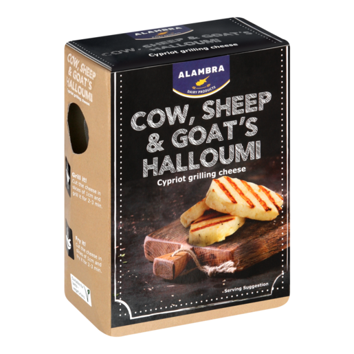 Alambra Cow, Sheep & Goat's Halloumi Cypriot Grilling Cheese 200g