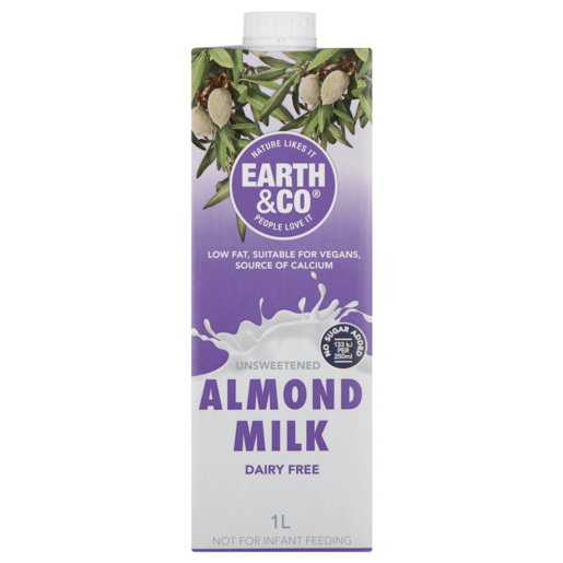 Earth & Co Low Fat Almond Milk 1L
