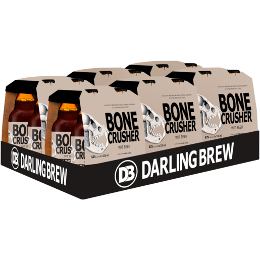 Darling Brew Bone Crusher Wit Beer Bottles 24 x 330ml