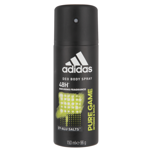 Adidas Pure Game Mens Body Spray Deodorant 150ml