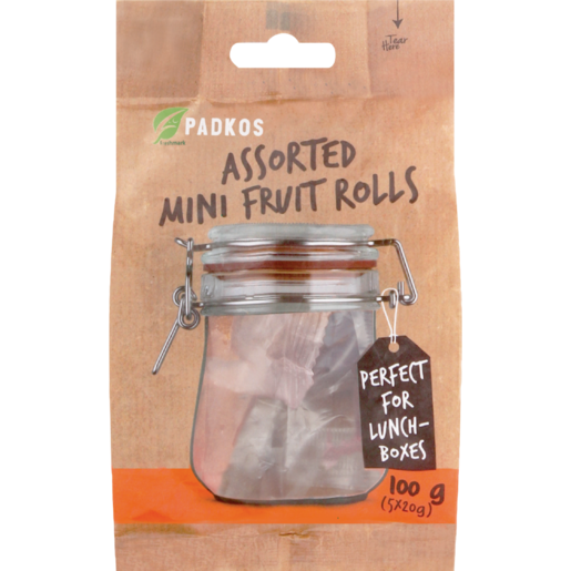 Padkos Assorted Mini Fruit Rolls 100g