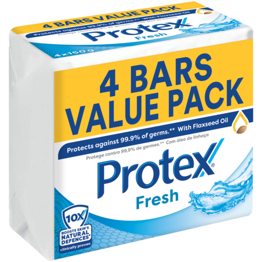 Protex Fresh Antigerm Bath Soap Value Pack 4 x 150g