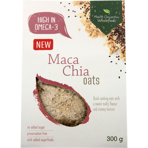 Health Connection Wholefoods Maca Chia Oats 300g