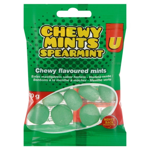 U Brand Chewy Mints Spearmint Sweets 70g