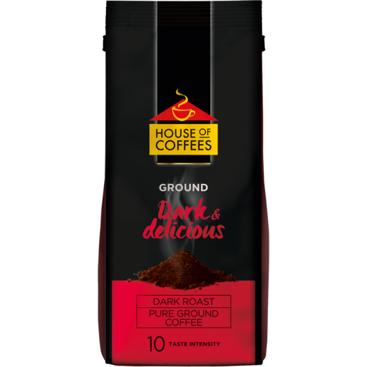 House Of Coffees Dark & Delicious Ground Coffee 250g
