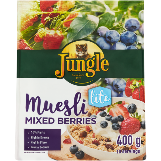 Jungle Lite Mixed Berries Muesli 400g