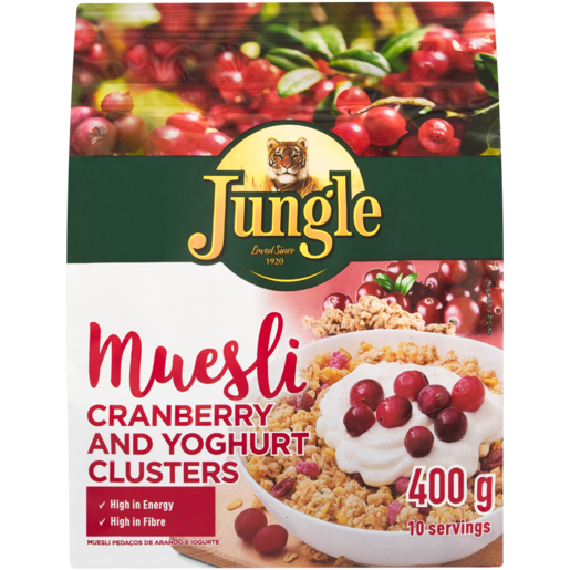 Jungle Cranberry & Yoghurt Clusters Muesli 400g