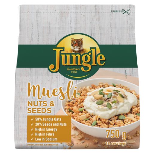 Jungle Nuts & Seeds Muesli Cereal 750g