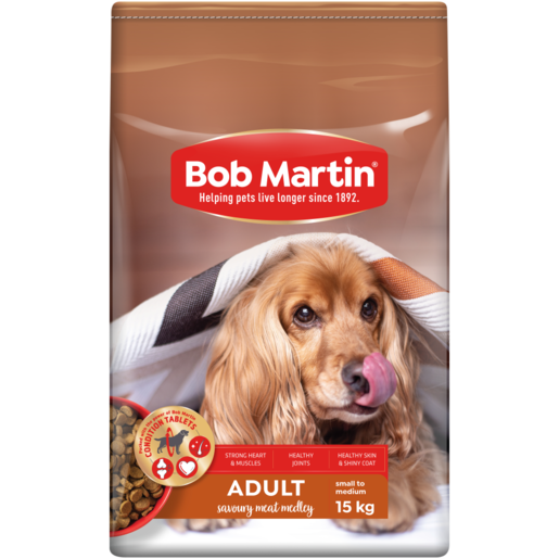 Bob Martin Complete Condition Savoury Meat Medley Flavoured Small Adult Dog Food 15kg