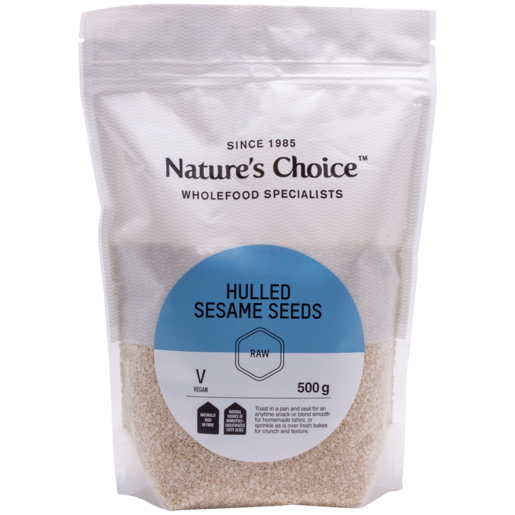 Nature's Choice Hulled Sesame Seeds 500g